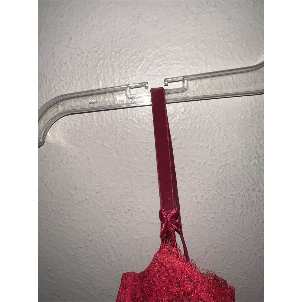 Body by Victoria Secret Dream Angel Push Up Bra Without Padding Red 32D - Picture 6 of 13